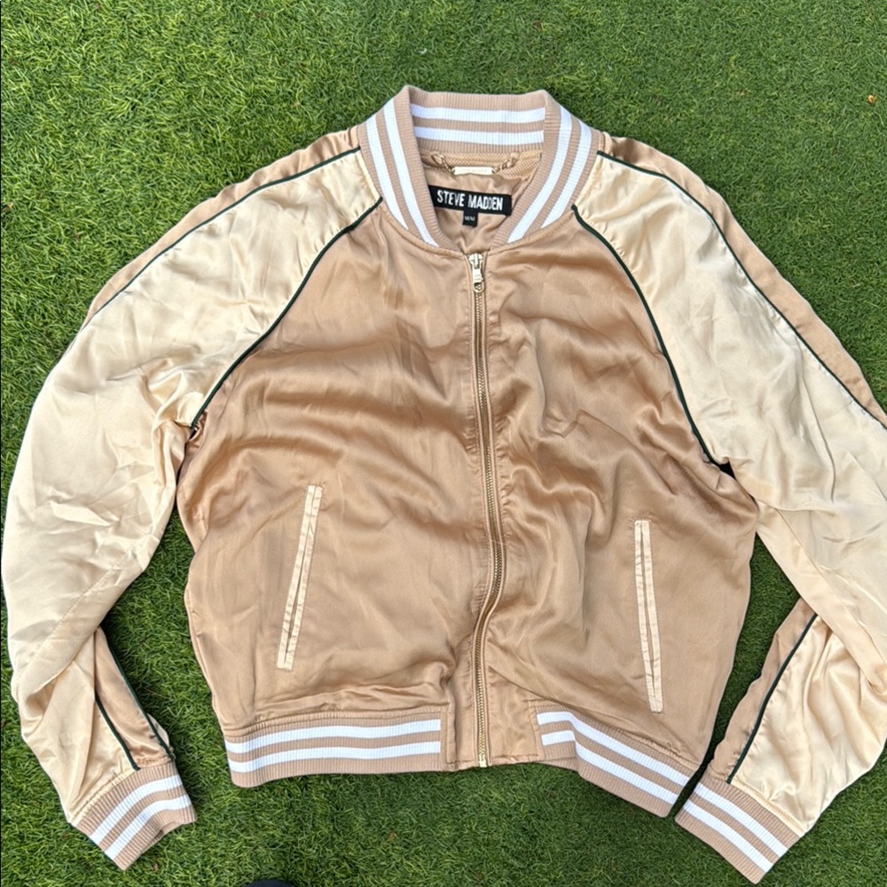 Steve Madden Tan Bomber Jacket